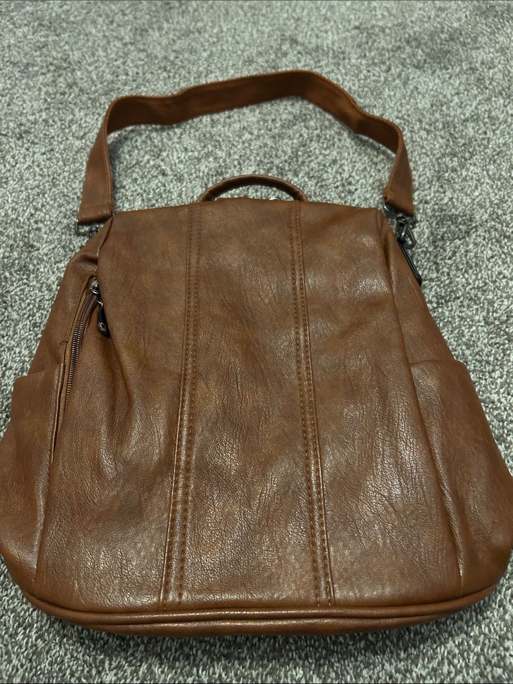 Brown Crossbody Messenger Bag - Picture 1 of 2